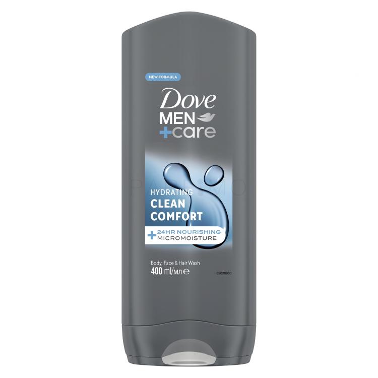 Dove Men + Care Hydrating Clean Comfort Tusfürdő férfiaknak 400 ml