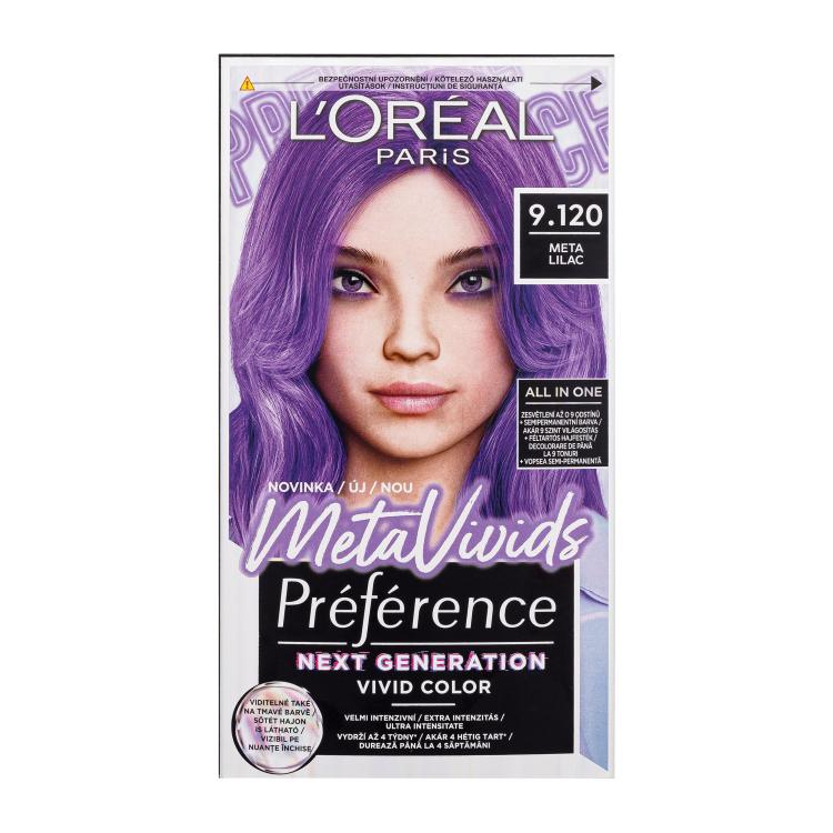 L&#039;Oréal Paris Préférence Meta Vivids Hajfesték nőknek 75 ml Változat 9.120 Meta Lilac