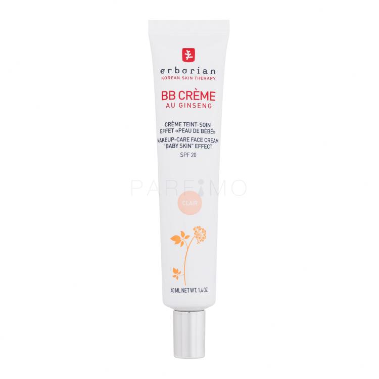 Erborian BB Crème Makeup-Care Face Cream SPF20 BB krém nőknek 40 ml Változat Clair