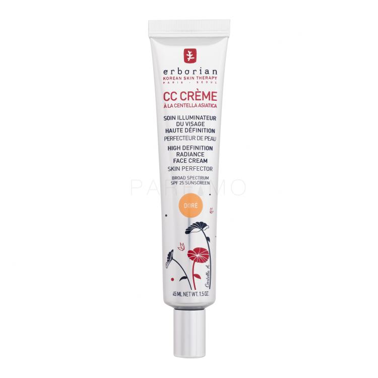Erborian CC Crème High Definition Radiance Face Cream CC krém nőknek 45 ml Változat Doré