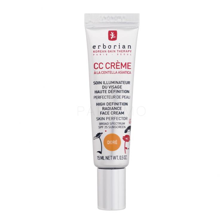 Erborian CC Crème High Definition Radiance Face Cream CC krém nőknek 15 ml Változat Doré