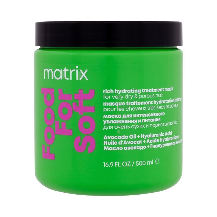 Matrix Food For Soft Rich Hydrating Treatment Mask Hajpakolás nőknek 500 ml