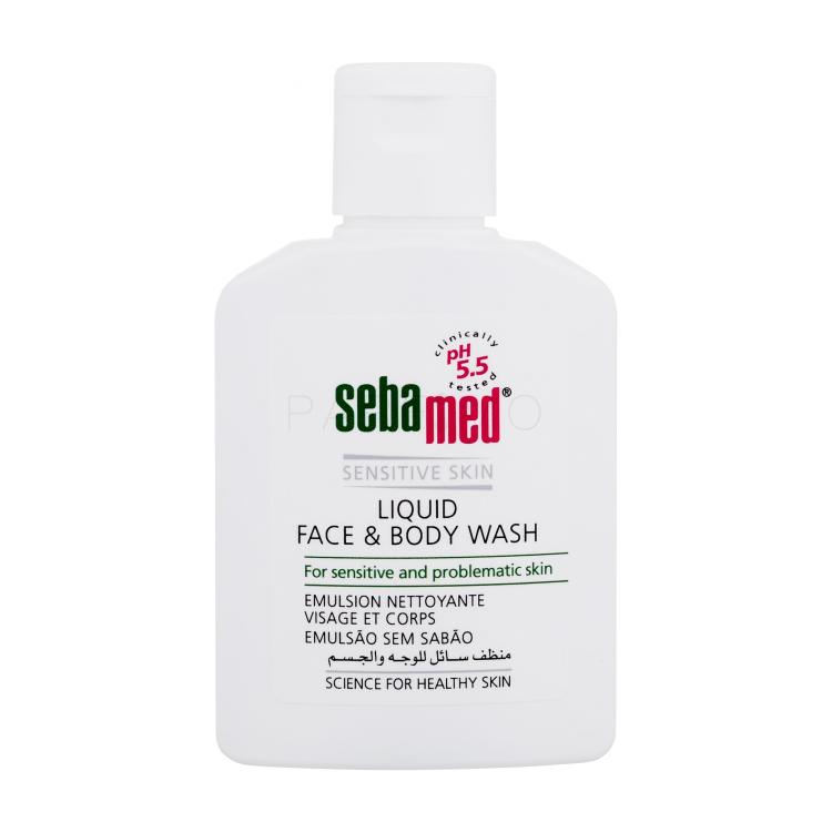 SebaMed Sensitive Skin Face &amp; Body Wash Folyékony szappan nőknek 50 ml