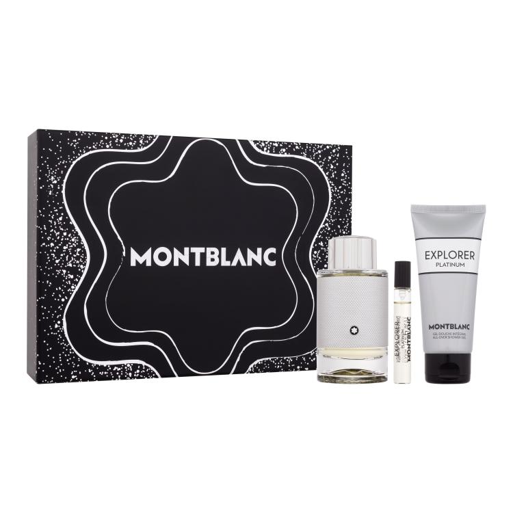 Montblanc Explorer Platinum Ajándékcsomagok eau de parfum 100 ml + tusfürdő 100 ml + eau de parfum 7,5 ml