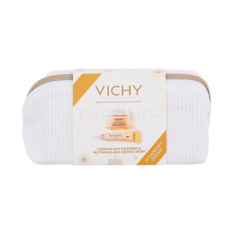 Vichy Neovadiol Peri-Menopause Ajándékcsomagok Neovadiol Peri-Menopause Redensifying Lifting Day Cream arckrém 50 ml + Neovadiol Eye &amp; Lip Care ajak- és szemkörnyékápoló krém 15 ml + kozmetikai táska