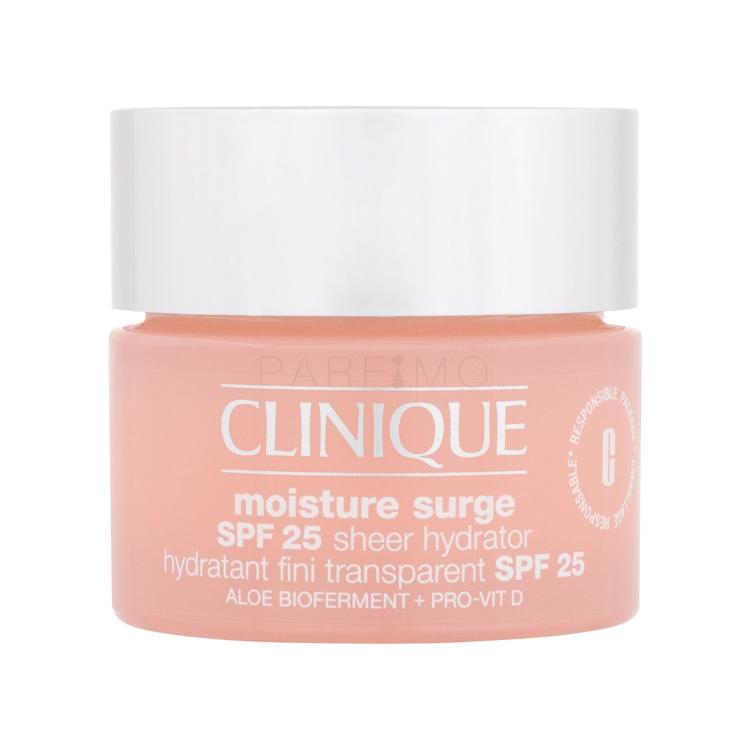 Clinique Moisture Surge Sheer Hydrator SPF25 Nappali arckrém nőknek 50 ml