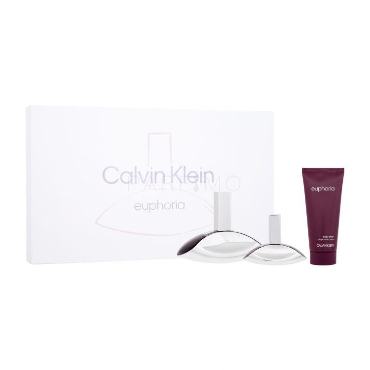 Calvin Klein Euphoria SET3 Ajándékcsomagok eau de parfum 100 ml + eau de parfum 30 ml + testápoló tej 100 ml