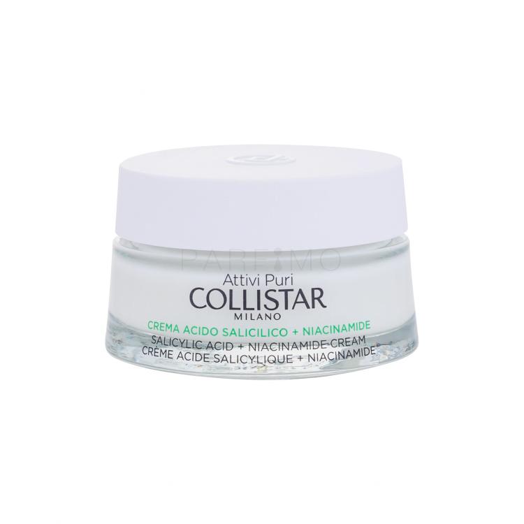 Collistar Pure Actives (Attivi Puri) Salicylic Acid + Niacinamide Cream Nappali arckrém nőknek 50 ml
