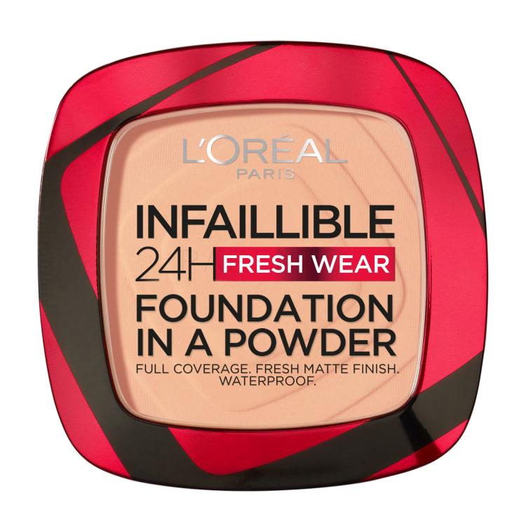 L&#039;Oréal Paris Infaillible 24H Fresh Wear Foundation In A Powder Alapozó nőknek 9 g Változat 200 Golden Sand