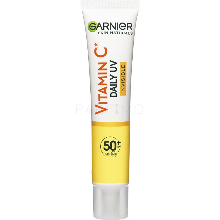Garnier Skin Naturals Vitamin C Daily UV Invisible SPF50+ Nappali arckrém nőknek 40 ml
