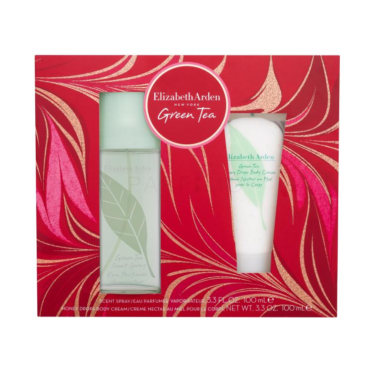 Elizabeth Arden Green Tea SET2 Ajándékcsomagok eau de toilette 100 ml + Honey Drops testápoló krém 100 ml