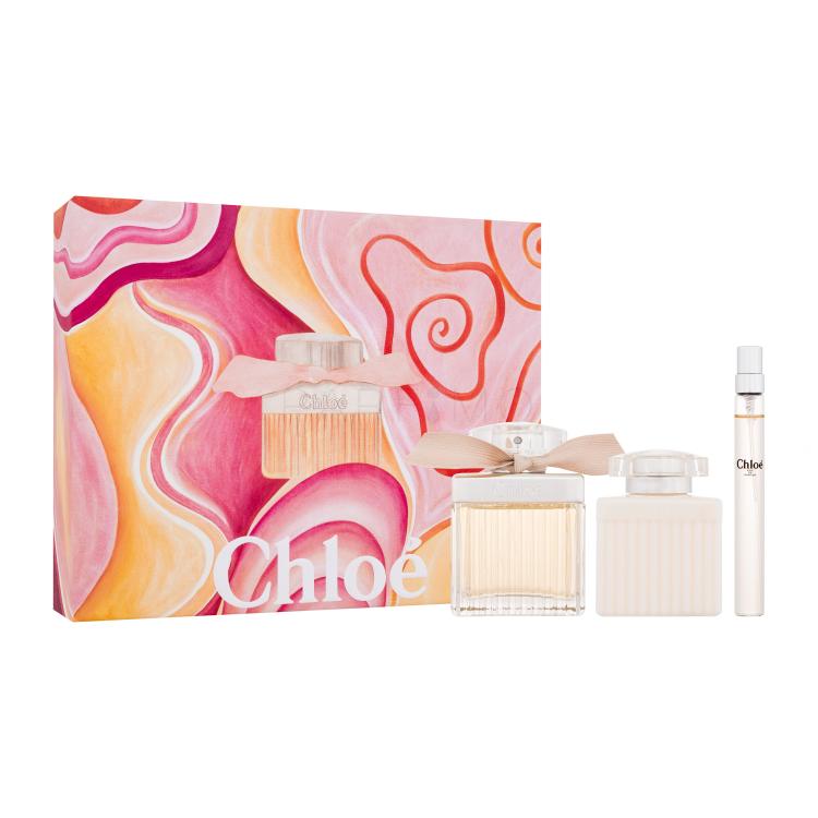 Chloé Chloé Ajándékcsomagok eau de parfum 75 ml + testápoló tej 100 ml + eau de parfum 10 ml
