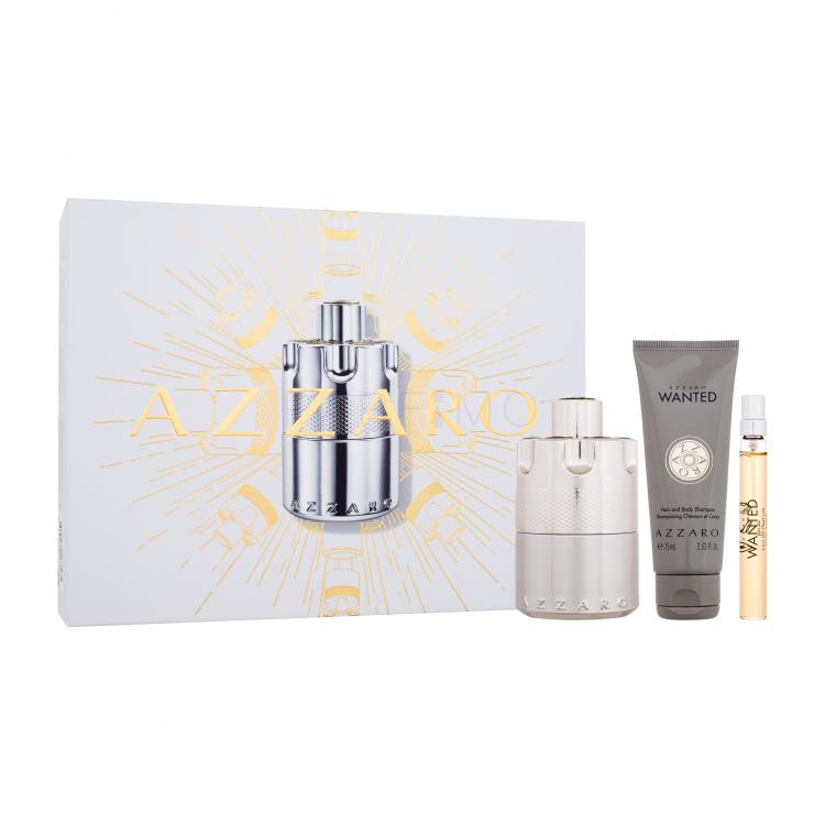 Azzaro Wanted Ajándékcsomagok eau de parfum 100 ml + eau de parfum 10 ml + tusfürdő 75 ml