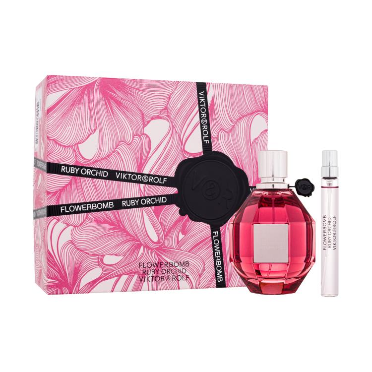 Viktor &amp; Rolf Flowerbomb Ruby Orchid Ajándékcsomagok eau de parfum 100 ml + eau de parfum 10 ml