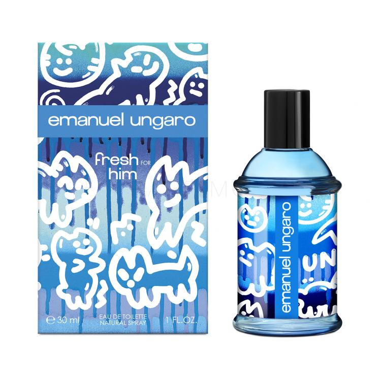 Emanuel Ungaro Fresh For Him Eau de Toilette férfiaknak 30 ml