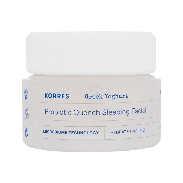 Korres Greek Yoghurt Probiotic Quench Sleeping Facial Éjszakai arckrémek nőknek 40 ml