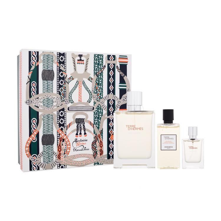 Hermes Terre d´Hermès Eau Givrée Ajándékcsomagok eau de parfum 100 ml + tusfürdő 80 ml + eau de parfum 12,5 ml