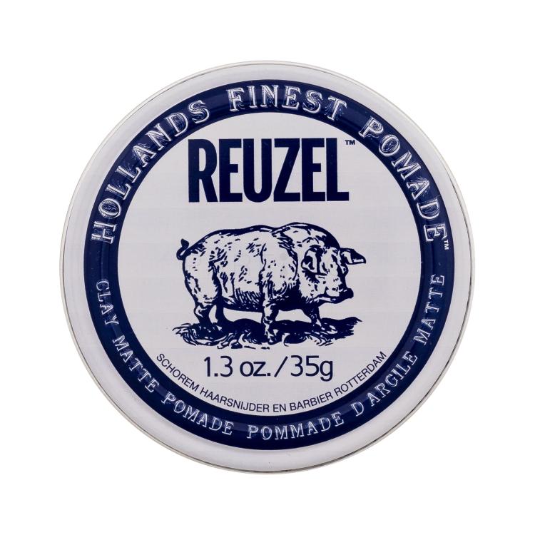 Reuzel Hollands Finest Pomade Clay Matte Pomade Tincskiemelés és hajformázás férfiaknak 35 g