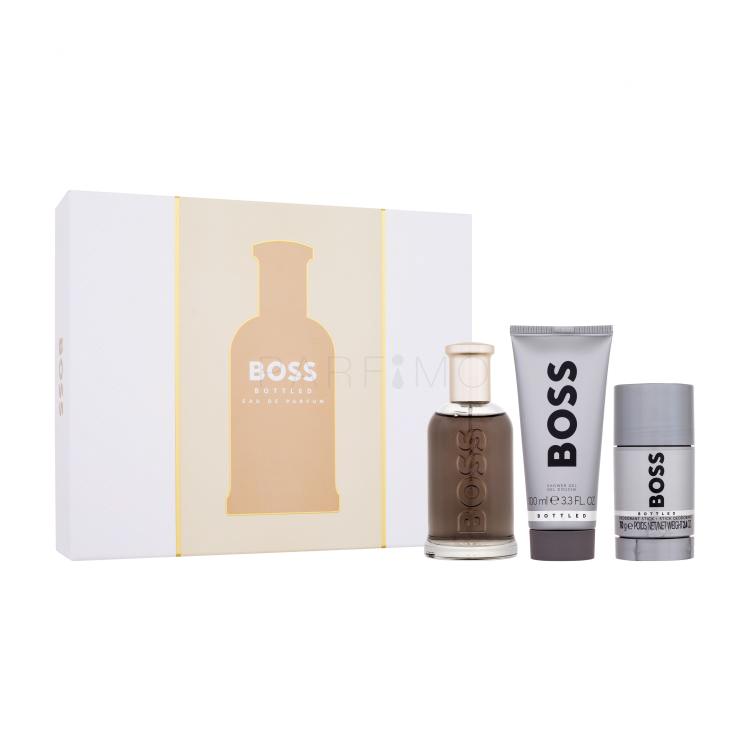 HUGO BOSS Boss Bottled Ajándékcsomagok eau de parfum 100 ml + tusfürdő 100 ml + deó stift 75 ml