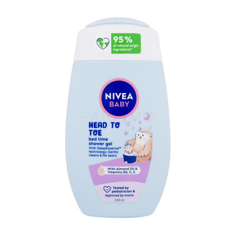 Nivea Baby Head To Toe Bed Time Shower Gel Tusfürdő gyermekeknek 200 ml