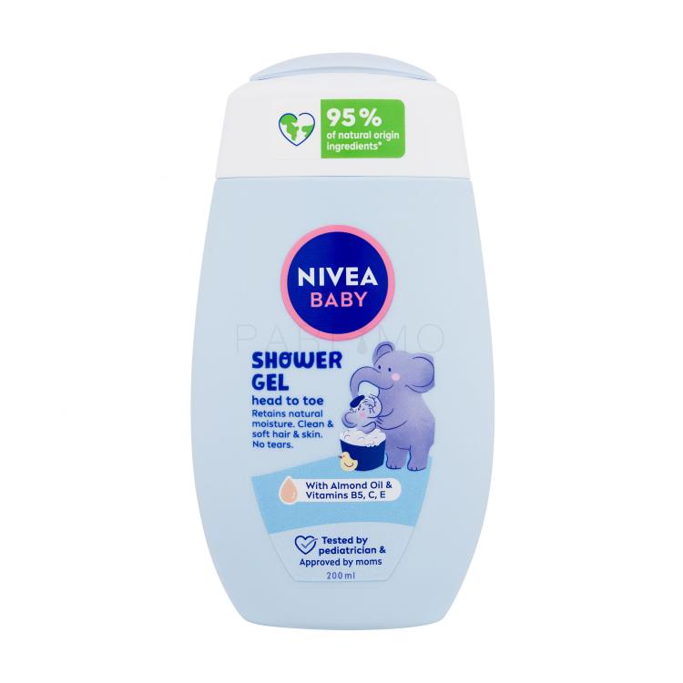 Nivea Baby Head To Toe Shower Gel Tusfürdő gyermekeknek 200 ml
