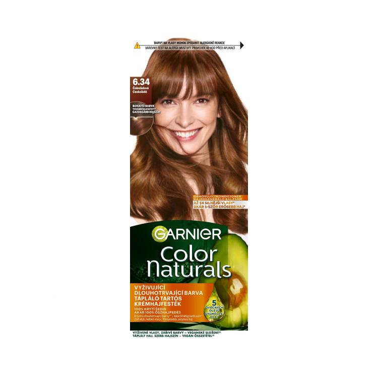 Garnier Color Naturals Hajfesték nőknek 40 ml Változat 6.34 Chocolate