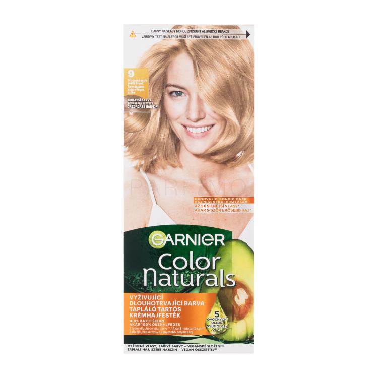 Garnier Color Naturals Hajfesték nőknek 40 ml Változat 9 Natural Extra Light Blonde sérült doboz