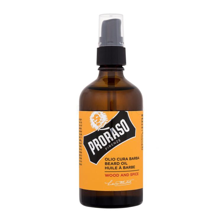 PRORASO Wood &amp; Spice Beard Oil Szakállápoló olaj férfiaknak 100 ml