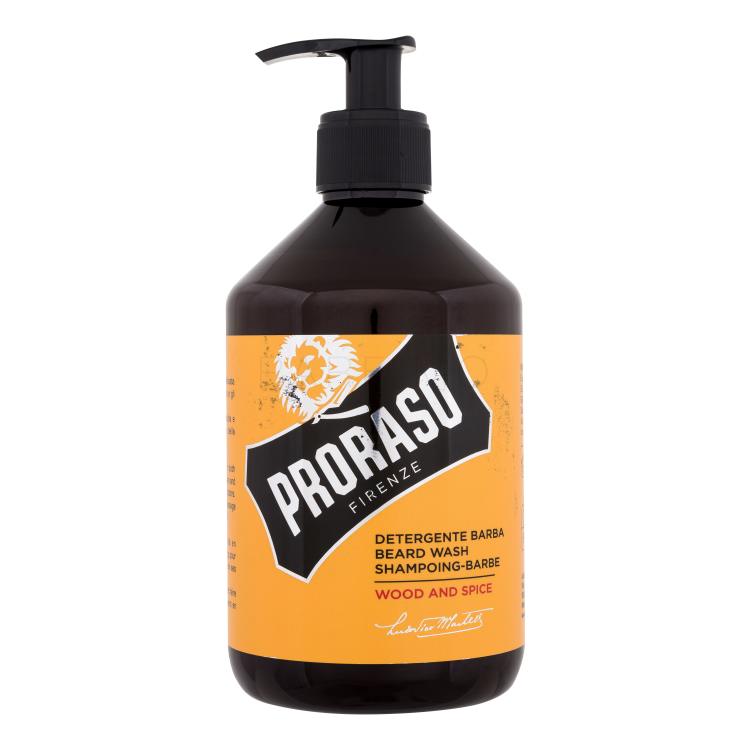 PRORASO Wood &amp; Spice Beard Wash Szakállsampon férfiaknak 500 ml