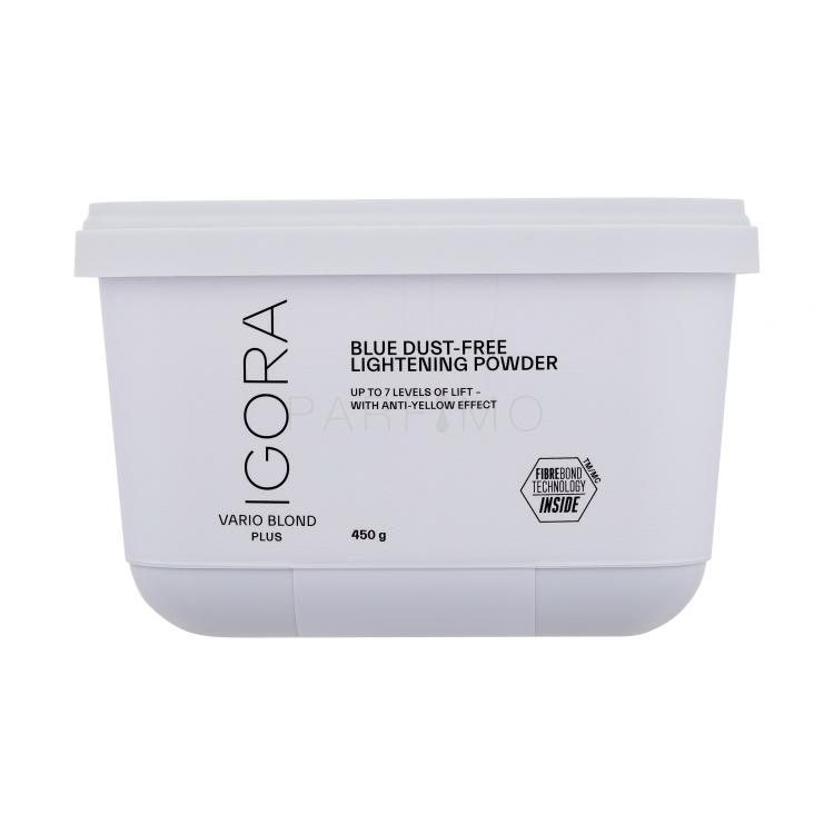 Schwarzkopf Professional Igora Vario Blond Plus Blue Dust-Free Lightening Powder Hajfesték nőknek 450 g