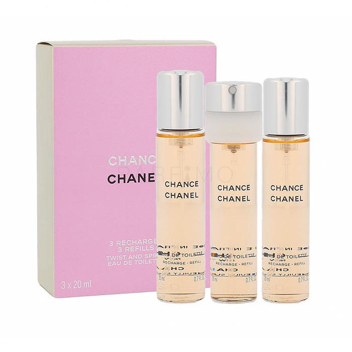 Chanel Chance Eau de Toilette nőknek Refill 3x20 ml