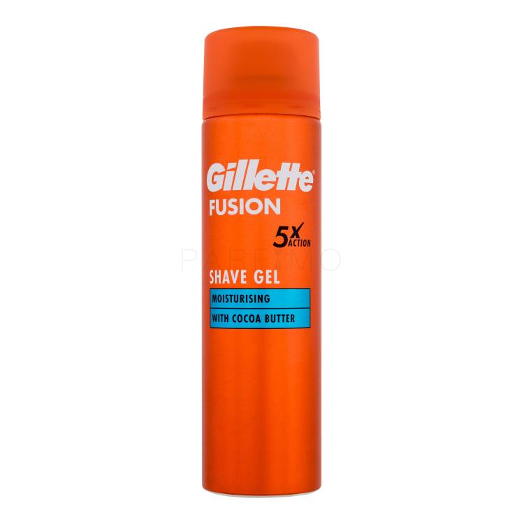 Gillette Fusion Moisturising Shave Gel Borotvazselé férfiaknak 200 ml