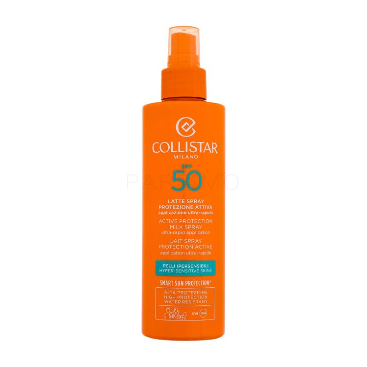 Collistar Active Protection Milk Spray SPF50 Fényvédő készítmény arcra 200 ml