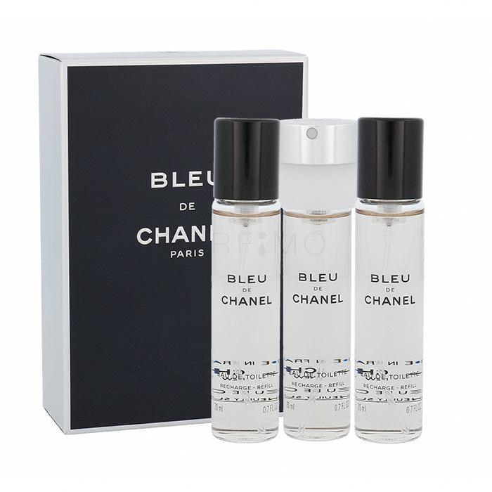 Chanel Bleu de Chanel Eau de Toilette férfiaknak Refill 3x20 ml