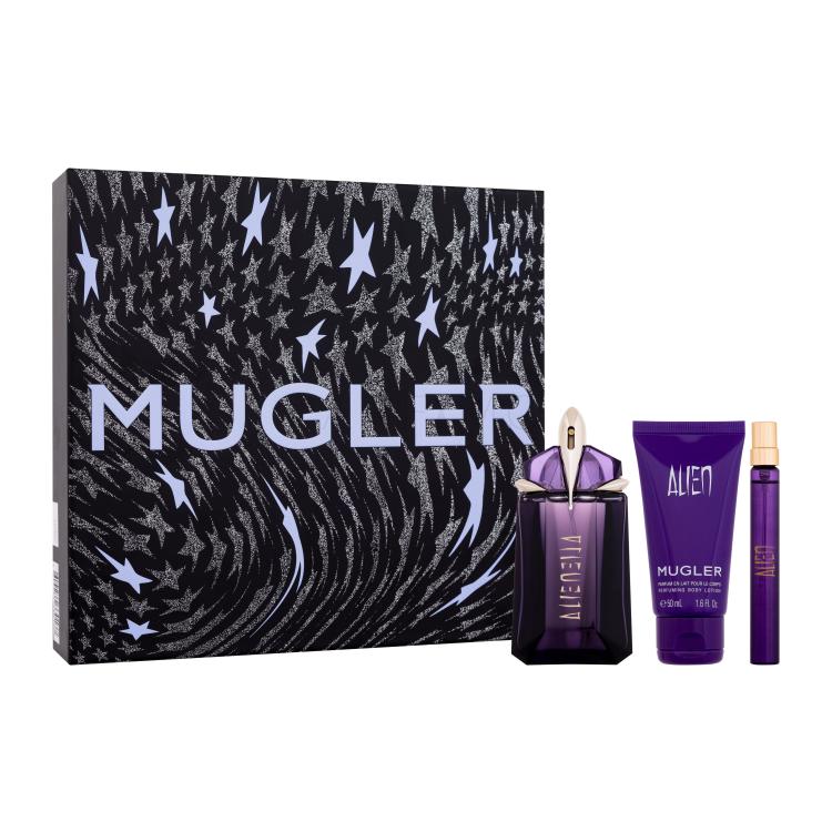 Mugler Alien Ajándékcsomagok eau de parfum 60 ml + testápoló tej 50 ml + eau de parfum 10 ml
