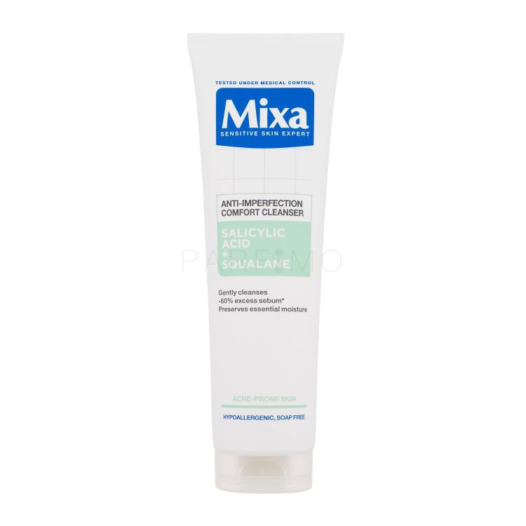 Mixa Salicylic Acid + Squalane Anti-Imperfection Comfort Cleanser Arctisztító gél nőknek 150 ml