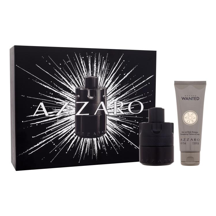 Azzaro The Most Wanted Ajándékcsomagok eau de toilette 50 ml + Wanted sampon hajra és testre 75 ml