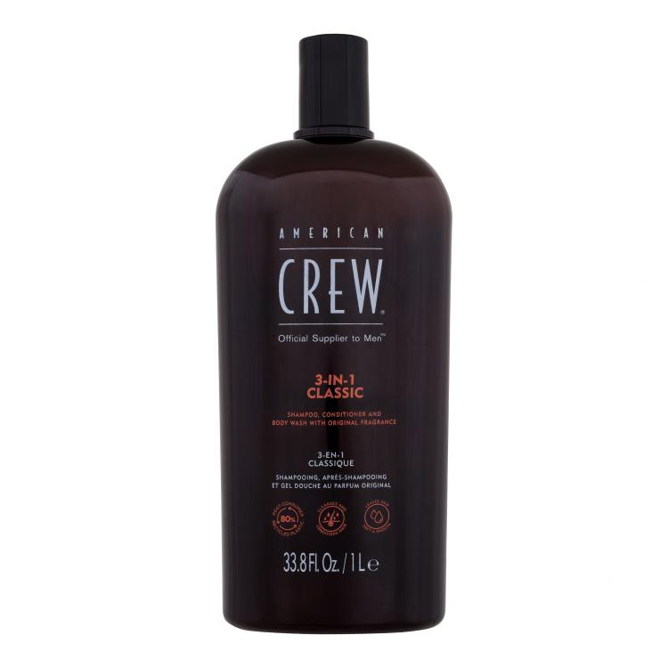 American Crew 3-IN-1 Sampon férfiaknak 1000 ml