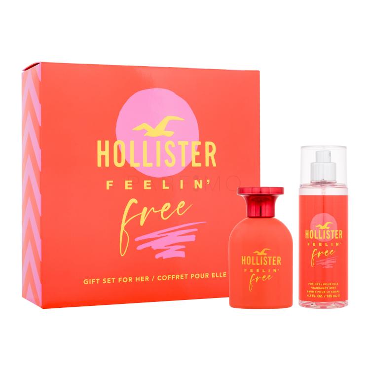 Hollister Feelin' Free Ajándékcsomagok eau de parfum 50 ml + testpermet 125 ml