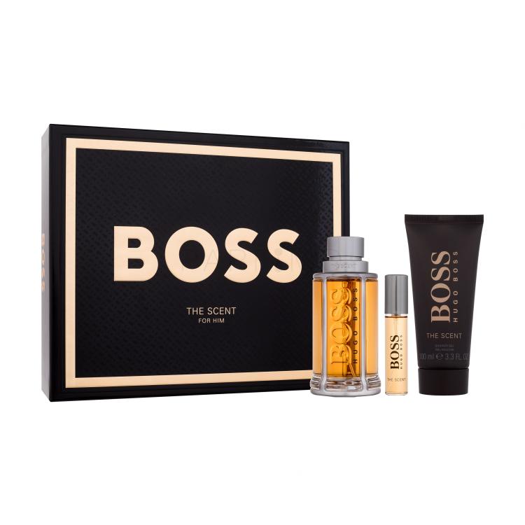 HUGO BOSS Boss The Scent 2015 SET1 Ajándékcsomagok eau de toilette 100 ml + eau de toilette 10 ml + tusfürdő 100 ml