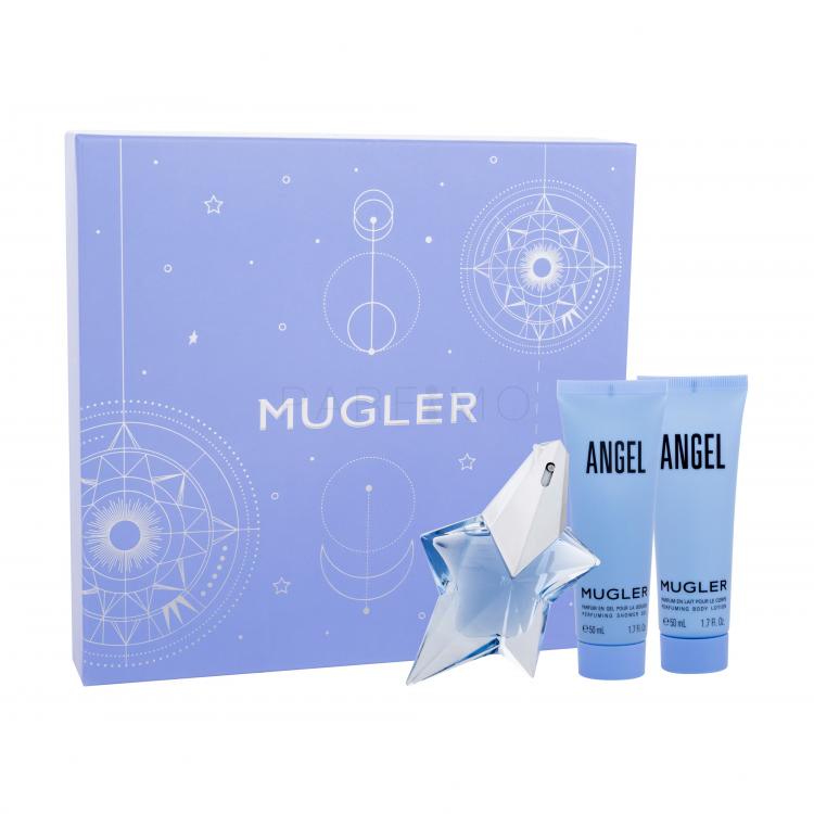 Thierry Mugler Angel Ajándékcsomagok Eau de Parfum 25 ml + testápoló tej 50 ml + tusfürdő 50 ml Utántölthető