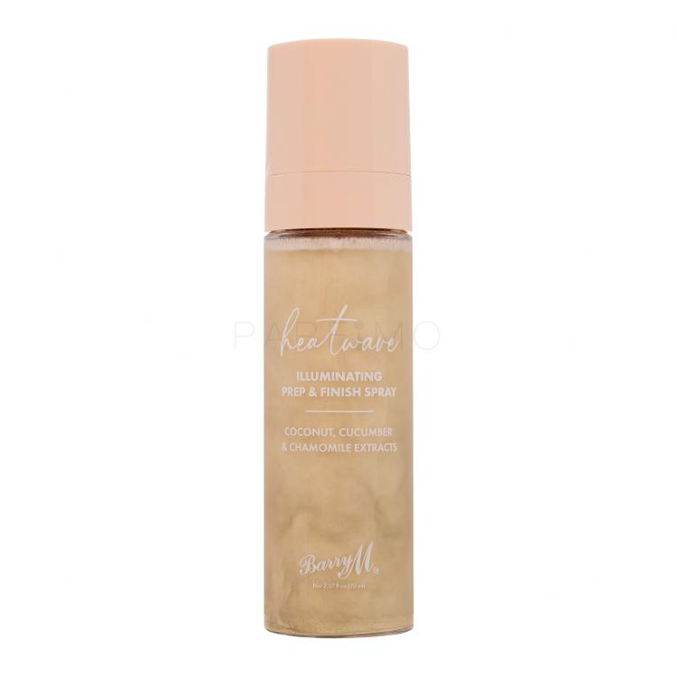 Barry M Heatwave Illuminating Prep &amp; Finish Spray Sminkfixáló nőknek 70 ml