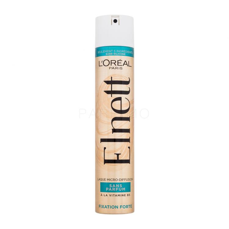 L'Oréal Paris Elnett Micro-Diffusion Hairspray Fragrance Free Hajlakk nőknek 300 ml