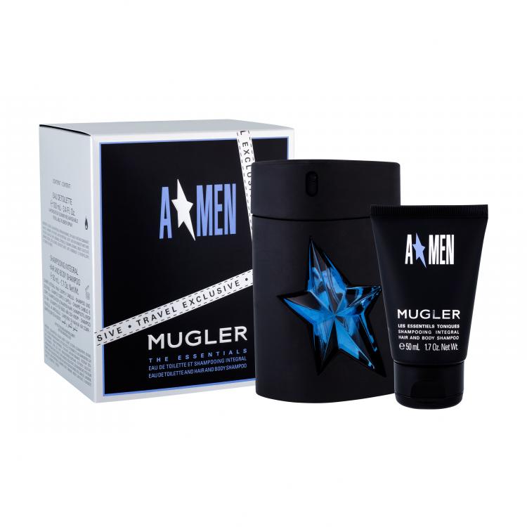 Thierry Mugler A*Men Rubber Ajándékcsomagok Eau de Toilette 100 ml Rubber + tusfürdő 50 ml Utántölthető