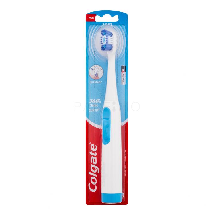 Colgate 360 Sonic Slim Tip Battery Powered Soft Szónikus fogkefe 1 db