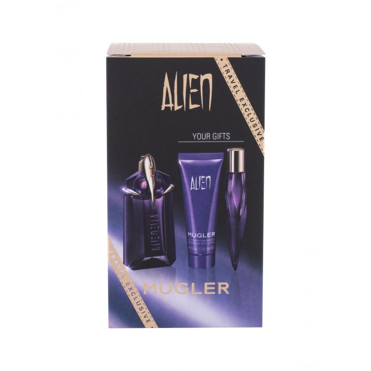 Thierry Mugler Alien Ajándékcsomagok Eau de Parfum 60 ml + Eau de Parfum 10 ml + testápoló tej 50 ml Utántölthető