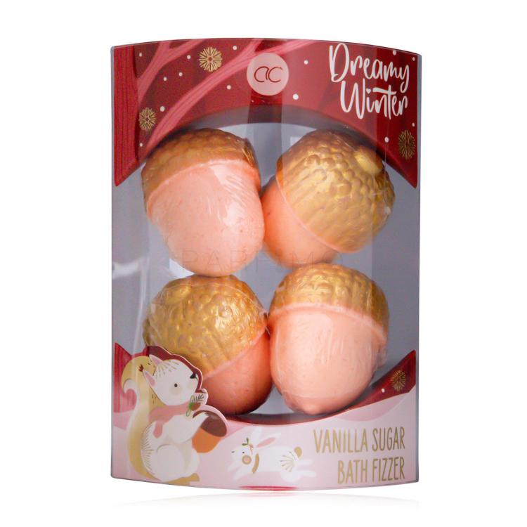 Accentra Dreamy Winter Vanilla Sugar Fizzer Fürdőbomba 4x30 g