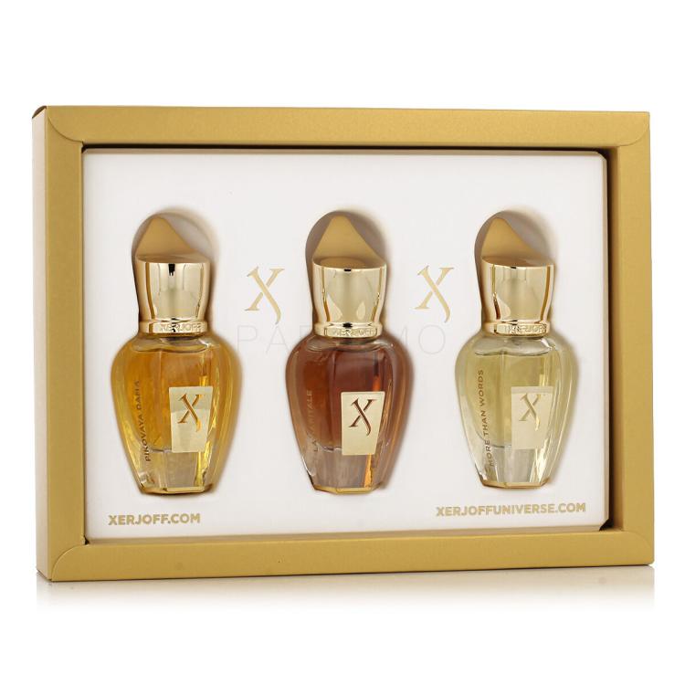 Xerjoff Discovery Set IV Ajándékcsomagok parfüm Pikovaya Dama 15 ml + parfüm La Capitale 15 ml + Eau de Parfum More Than Words 15 ml