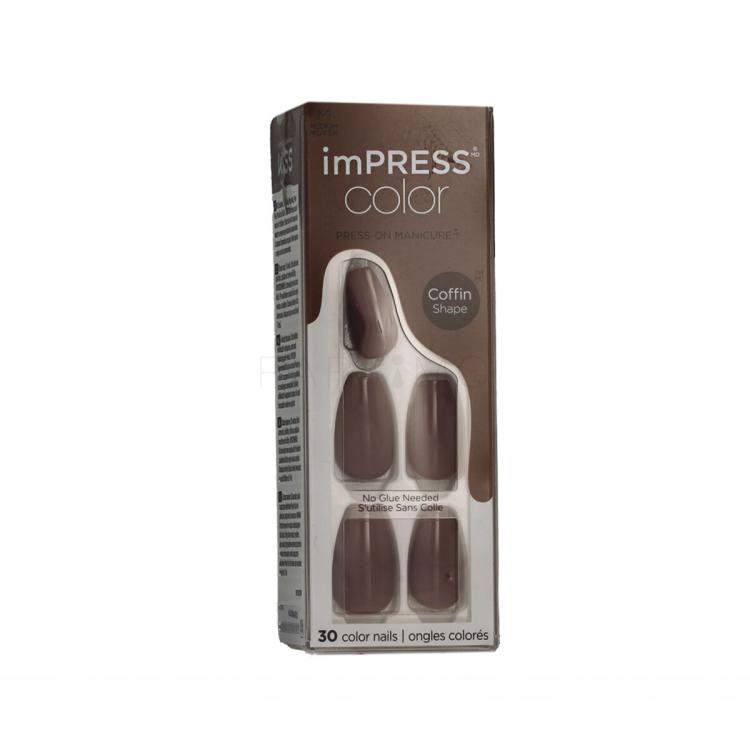 Kiss imPRESS Color Coffin Shape Műköröm nőknek Változat 507 Dusk Till Dawn Szett