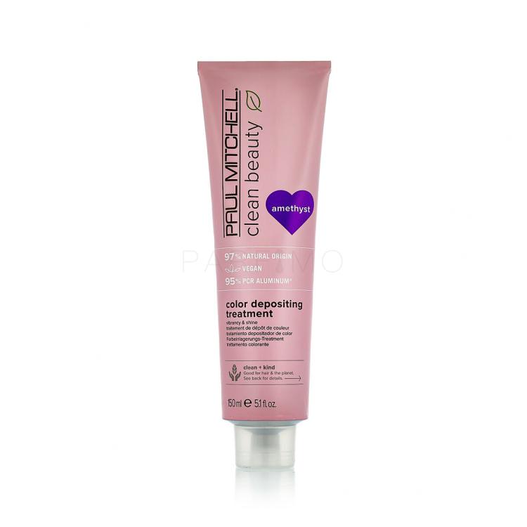 Paul Mitchell Clean Beauty Color Protect Color Depositing Treatment Hajpakolás nőknek 150 ml Változat Amethyst